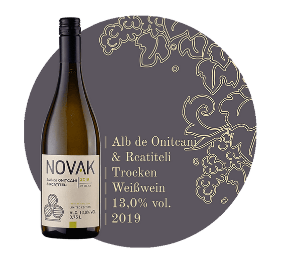 NOVAK Winery Alb de Onitcani-Rcatiteli